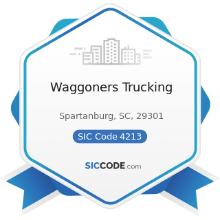 Waggoners Trucking - SIC Code 4213 - Trucking, except Local