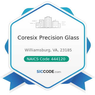 Coresix Precision Glass - NAICS Code 444120 - Paint and Wallpaper Retailers