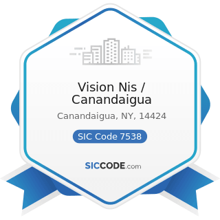 Vision Nis / Canandaigua - SIC Code 7538 - General Automotive Repair Shops