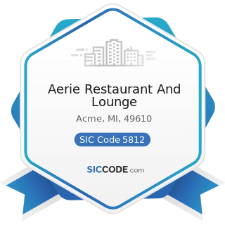 Aerie Restaurant And Lounge - SIC Code 5812 - Eating Places