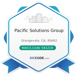 Pacific Solutions Group - NAICS Code 541219 - Other Accounting Services