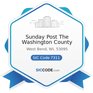 Sunday Post The Washington County - SIC Code 7311 - Advertising Agencies