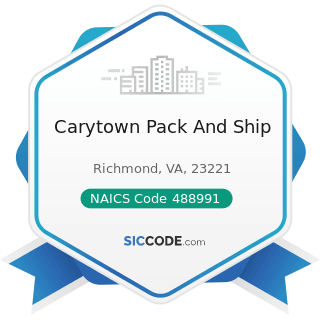 Carytown Pack And Ship - NAICS Code 488991 - Packing and Crating