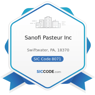 Sanofi Pasteur Inc - SIC Code 8071 - Medical Laboratories