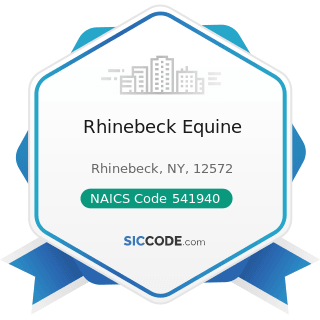 Rhinebeck Equine - NAICS Code 541940 - Veterinary Services