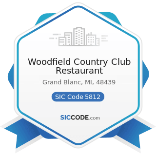 Woodfield Country Club Restaurant - SIC Code 5812 - Eating Places
