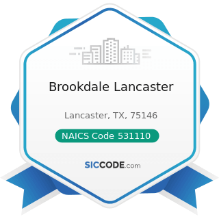 Brookdale Lancaster - NAICS Code 531110 - Lessors of Residential Buildings and Dwellings