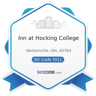 Inn at Hocking College - SIC Code 7011 - Hotels and Motels