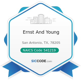 Ernst And Young - NAICS Code 541219 - Other Accounting Services