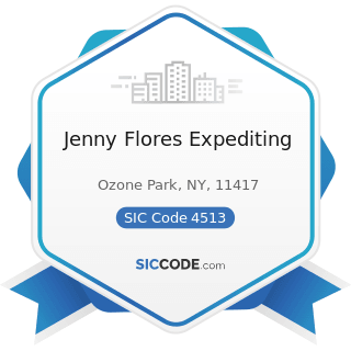 Jenny Flores Expediting - SIC Code 4513 - Air Courier Services