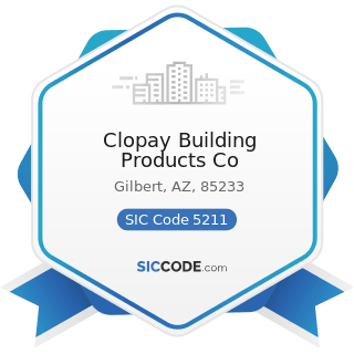 Clopay Building Products Co - SIC Code 5211 - Lumber and other Building Materials Dealers