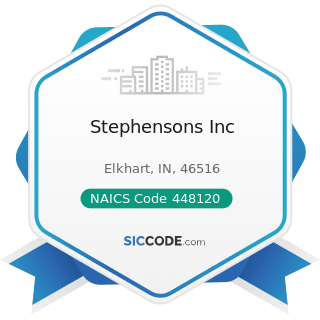 Stephensons Inc - NAICS Code 448120 - Women's Clothing Stores