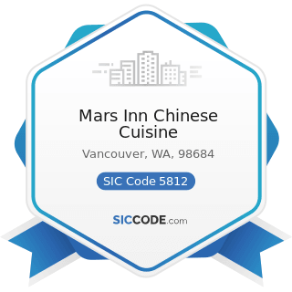 Mars Inn Chinese Cuisine - SIC Code 5812 - Eating Places
