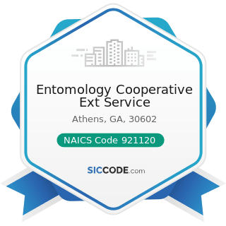 Entomology Cooperative Ext Service - NAICS Code 921120 - Legislative Bodies