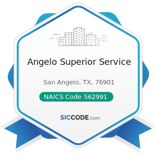 Angelo Superior Service - NAICS Code 562991 - Septic Tank and Related Services