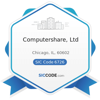 Computershare, Ltd - SIC Code 6726 - Unit Investment Trusts, Face-Amount Certificate Offices,...