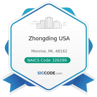 Zhongding USA - NAICS Code 326299 - All Other Rubber Product Manufacturing