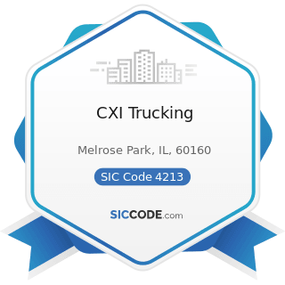 CXI Trucking - SIC Code 4213 - Trucking, except Local