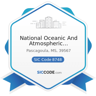 National Oceanic And Atmospheric Administration - SIC Code 8748 - Business Consulting Services,...