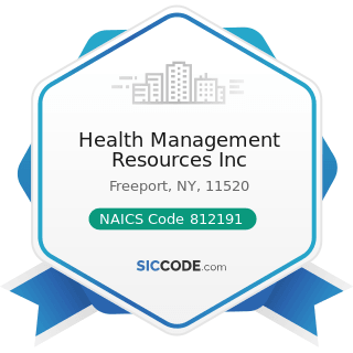 Health Management Resources Inc - NAICS Code 812191 - Diet and Weight Reducing Centers