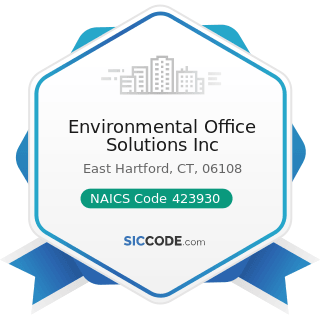 Environmental Office Solutions Inc - NAICS Code 423930 - Recyclable Material Merchant Wholesalers