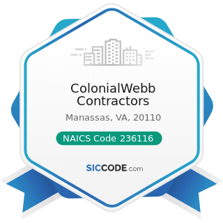 ColonialWebb Contractors - NAICS Code 236116 - New Multifamily Housing Construction (except...