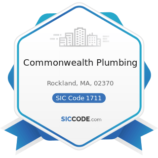 Commonwealth Plumbing - SIC Code 1711 - Plumbing, Heating and Air-Conditioning