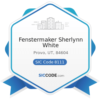 Fenstermaker Sherlynn White - SIC Code 8111 - Legal Services