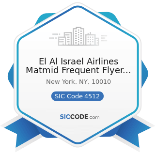 El Al Israel Airlines Matmid Frequent Flyer Club - SIC Code 4512 - Air Transportation, Scheduled