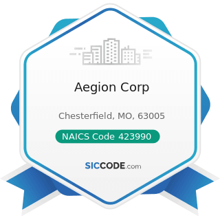 Aegion Corp - NAICS Code 423990 - Other Miscellaneous Durable Goods Merchant Wholesalers