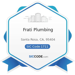 Frati Plumbing - SIC Code 1711 - Plumbing, Heating and Air-Conditioning