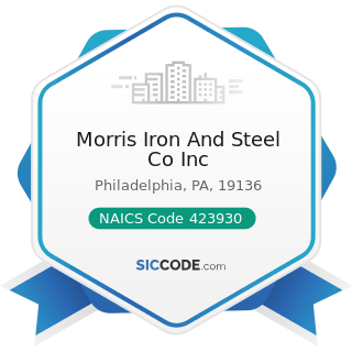 Morris Iron And Steel Co Inc - NAICS Code 423930 - Recyclable Material Merchant Wholesalers