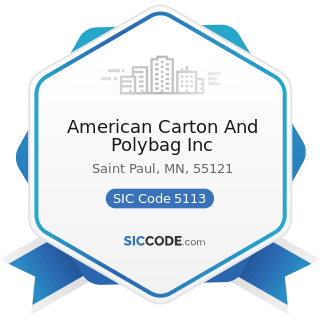 American Carton And Polybag Inc - SIC Code 5113 - Industrial and Personal Service Paper