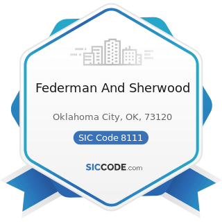 Federman And Sherwood - SIC Code 8111 - Legal Services