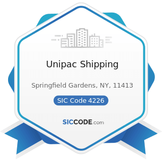 Unipac Shipping - SIC Code 4226 - Special Warehousing and Storage, Not Elsewhere Classified