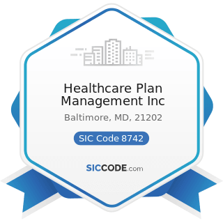Healthcare Plan Management Inc - SIC Code 8742 - Management Consulting Services