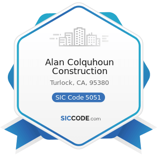 Alan Colquhoun Construction - SIC Code 5051 - Metals Service Centers and Offices