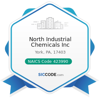 North Industrial Chemicals Inc - NAICS Code 423990 - Other Miscellaneous Durable Goods Merchant...