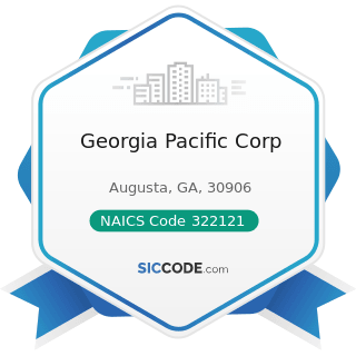 Georgia Pacific Corp - NAICS Code 322121 - Paper (except Newsprint) Mills