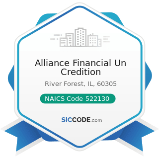 Alliance Financial Un Credition - NAICS Code 522130 - Credit Unions