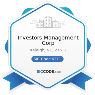 Investors Management Corp - SIC Code 6211 - Security Brokers, Dealers, and Flotation Companies