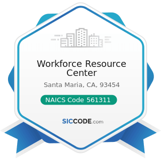 Workforce Resource Center - NAICS Code 561311 - Employment Placement Agencies