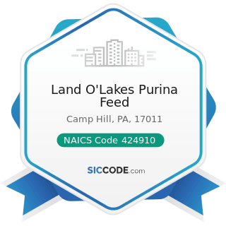 Land O'Lakes Purina Feed - NAICS Code 424910 - Farm Supplies Merchant Wholesalers