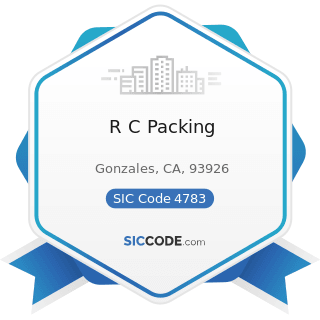 R C Packing - SIC Code 4783 - Packing and Crating