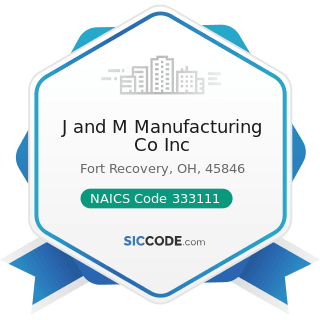 J and M Manufacturing Co Inc - NAICS Code 333111 - Farm Machinery and Equipment Manufacturing