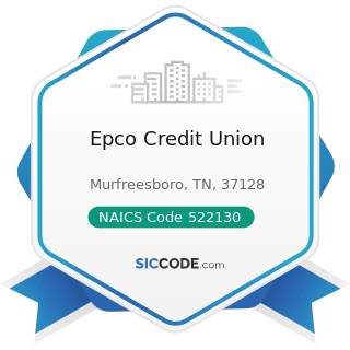 Epco Credit Union - NAICS Code 522130 - Credit Unions