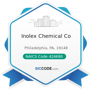 Inolex Chemical Co - NAICS Code 424690 - Other Chemical and Allied Products Merchant Wholesalers