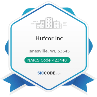 Hufcor Inc - NAICS Code 423440 - Other Commercial Equipment Merchant Wholesalers