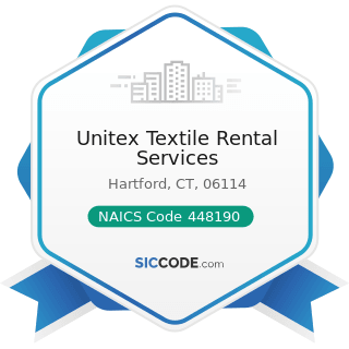 Unitex Textile Rental Services - NAICS Code 448190 - Other Clothing Stores