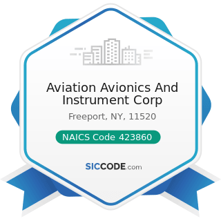 Aviation Avionics And Instrument Corp - NAICS Code 423860 - Transportation Equipment and...